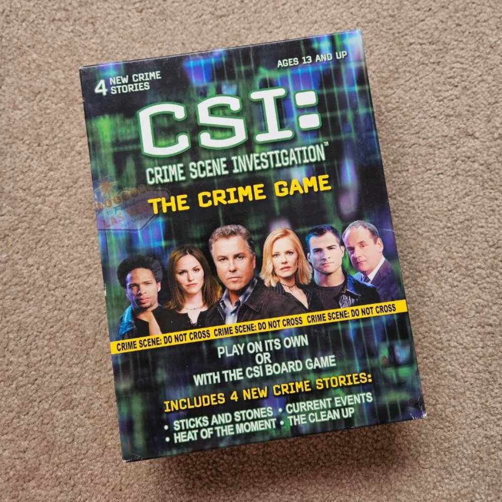 CSI: Crime Scene‎ Investigation - 4 New Crime Stories - Board Game 2004